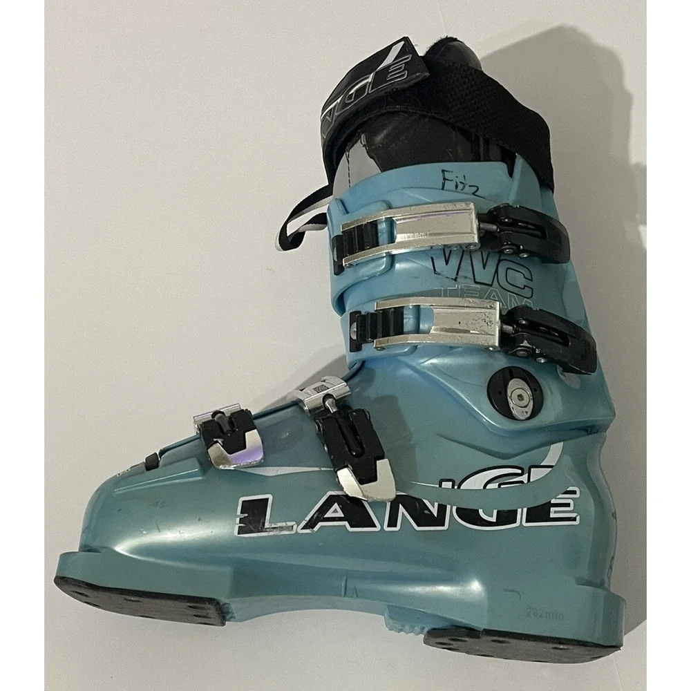 Lange WC Team Ski Boots Sz 24 Crazy Blue 292 mm
